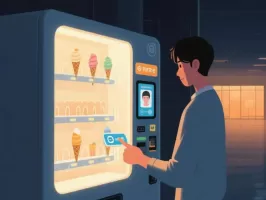 Modern New Retail Solution Ice Cream Vending Machine Consumer Experience